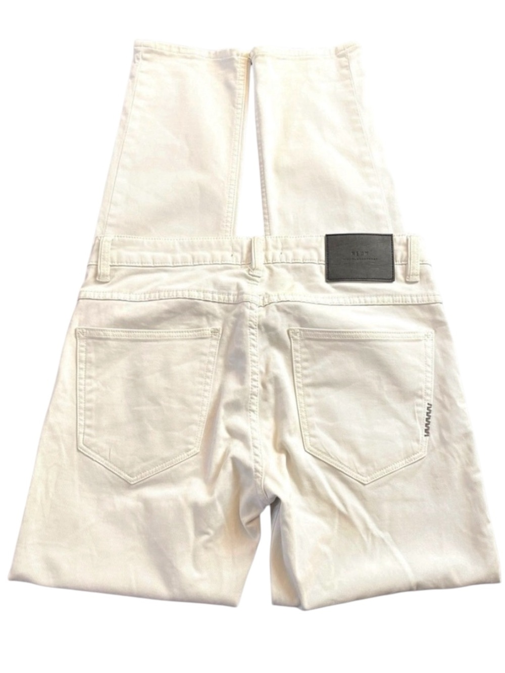 Neuw White Lou Slim Straight Cotton Stretch Denim Jeans (29x31)